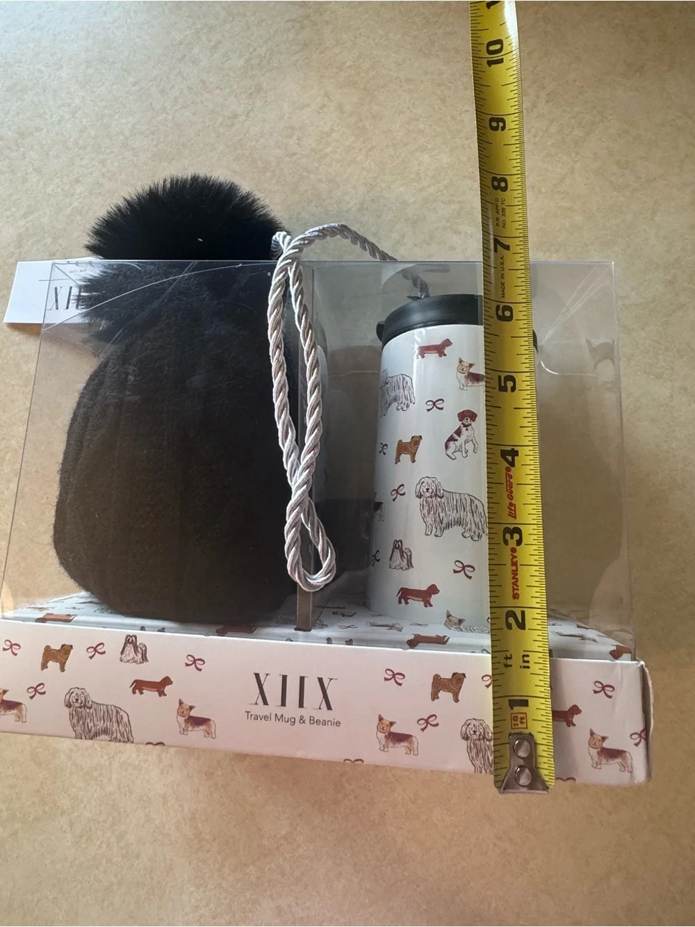 XIIX Dog Travel Mug & Beanie Hat Set